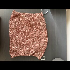 Nanamacs Red Patterned Women's tube top